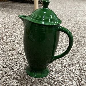 Vintage Fiesta Forest Green tea coffee pot with lid